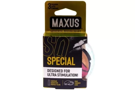 Презервативы MAXUS AIR Special точечно-ребристые 3 шт